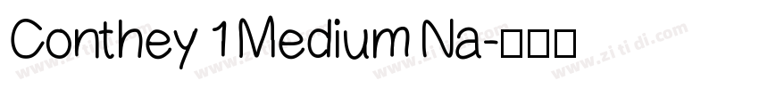 Conthey 1 Medium Na字体转换